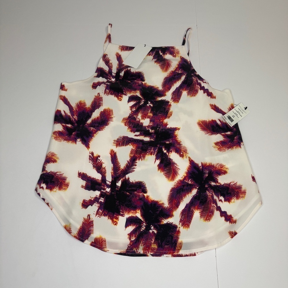 EQUIPMENT Femme NWT Women's XS Isabeau Cami Nature White Multicolor top - Picture 3 of 10